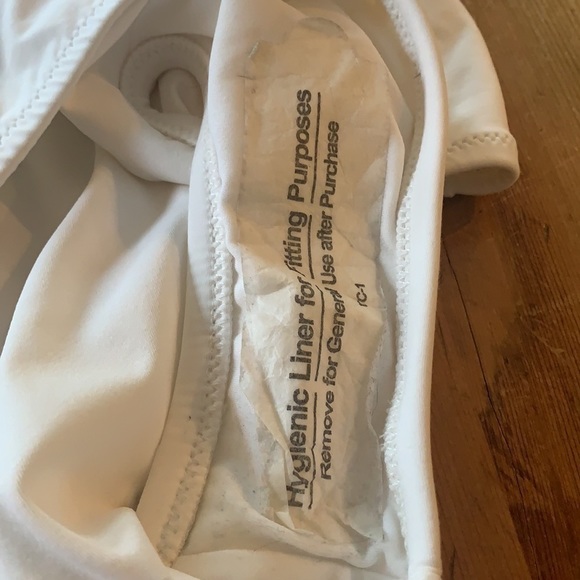 NWT JCrew White Plunge One Piece Bathing Suit Size 10. NEVER WORN. - Picture 7 of 10